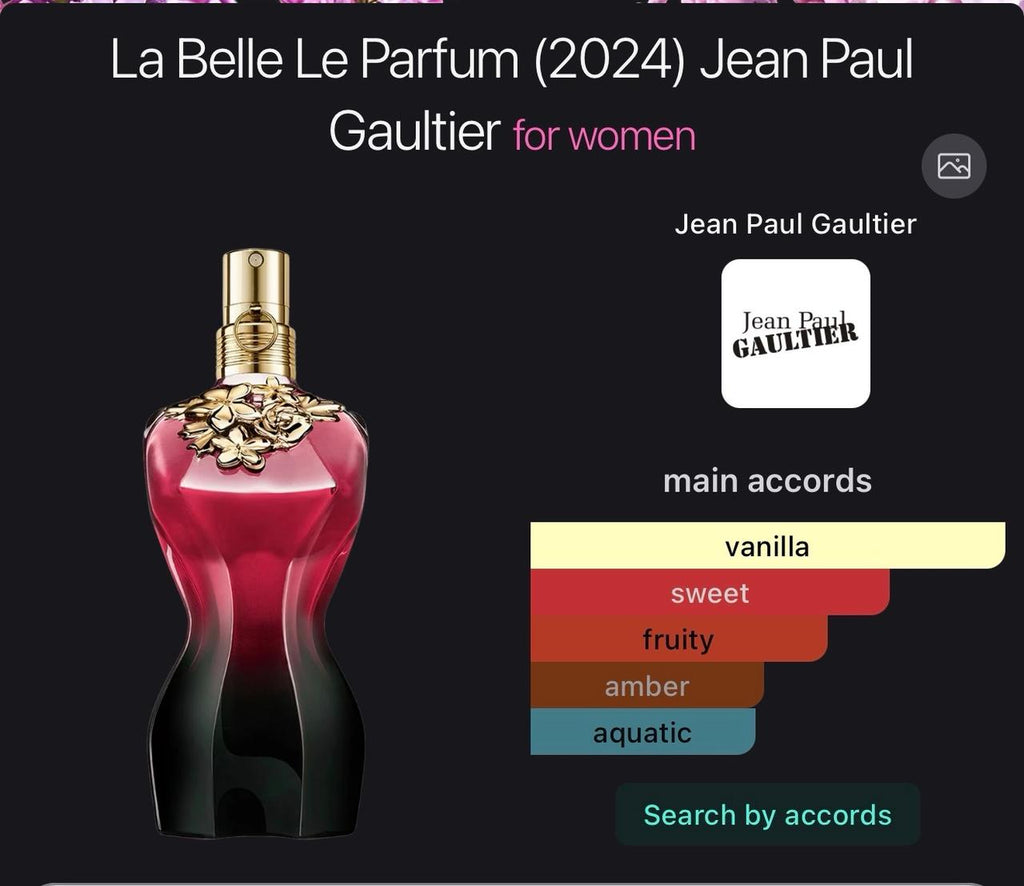Jean Paul Gaultier " La Belle " Eau De Parfum Intense  3.4 Fl. Oz.