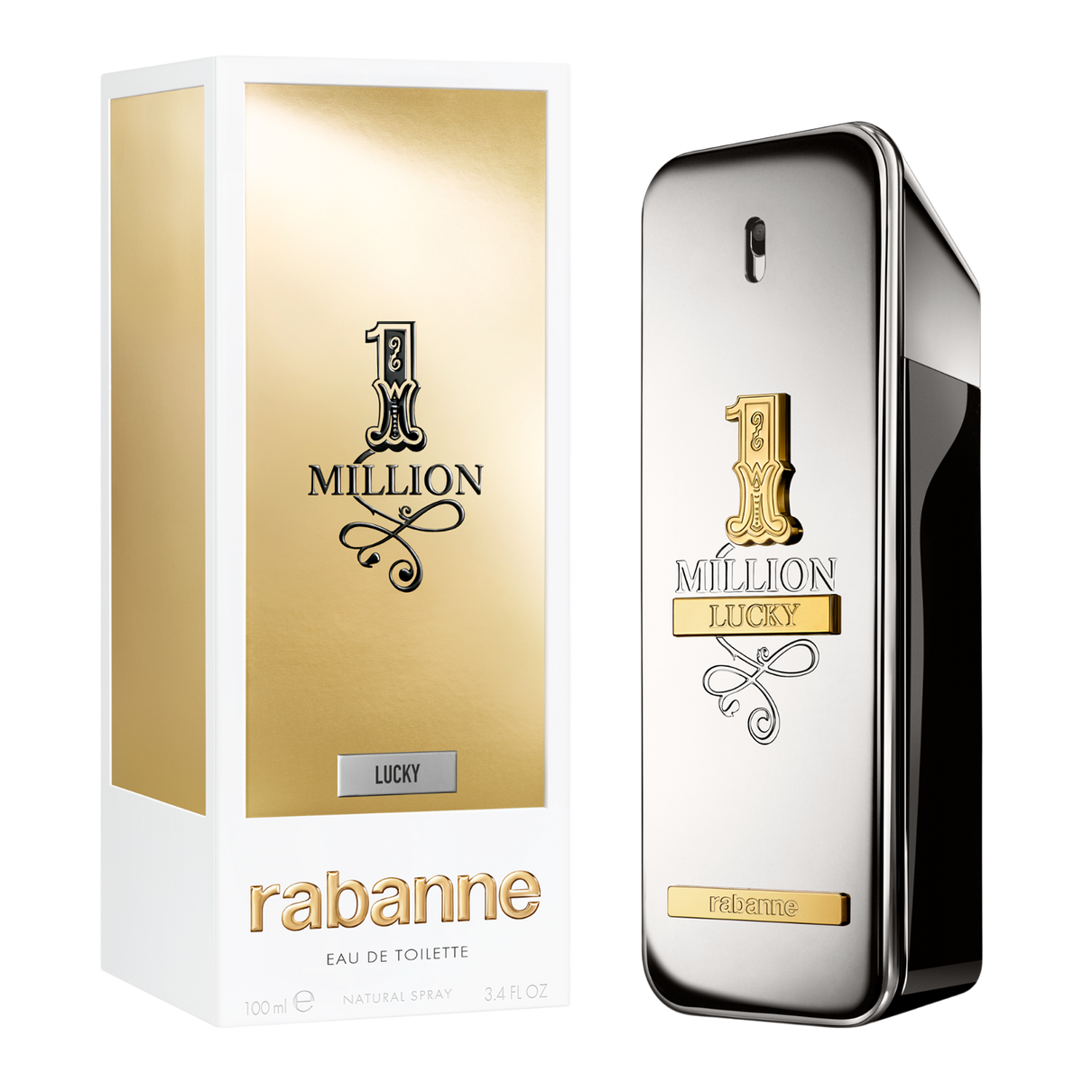 Rabanne 1 Million LUCKY EDT 3.4 Fl. Oz.