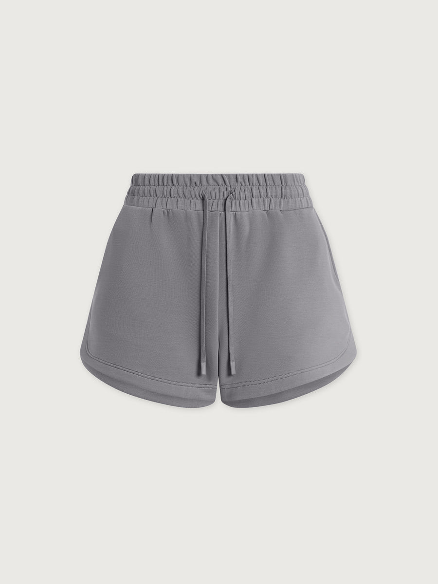 Varley Hawley Half-Zip Sweat and Shorts Wind Blue