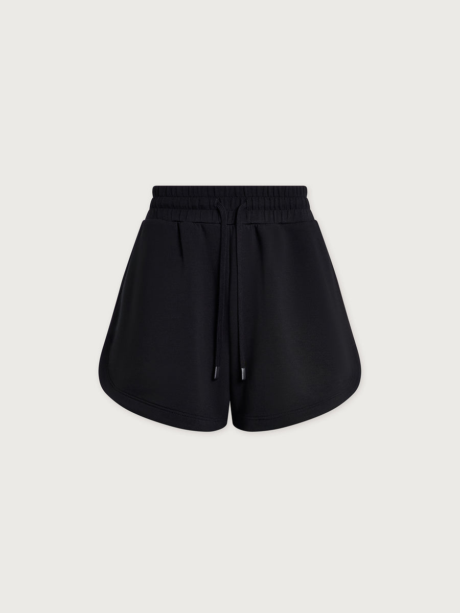 Varley Hawley Half-Zip Sweat and Shorts Black