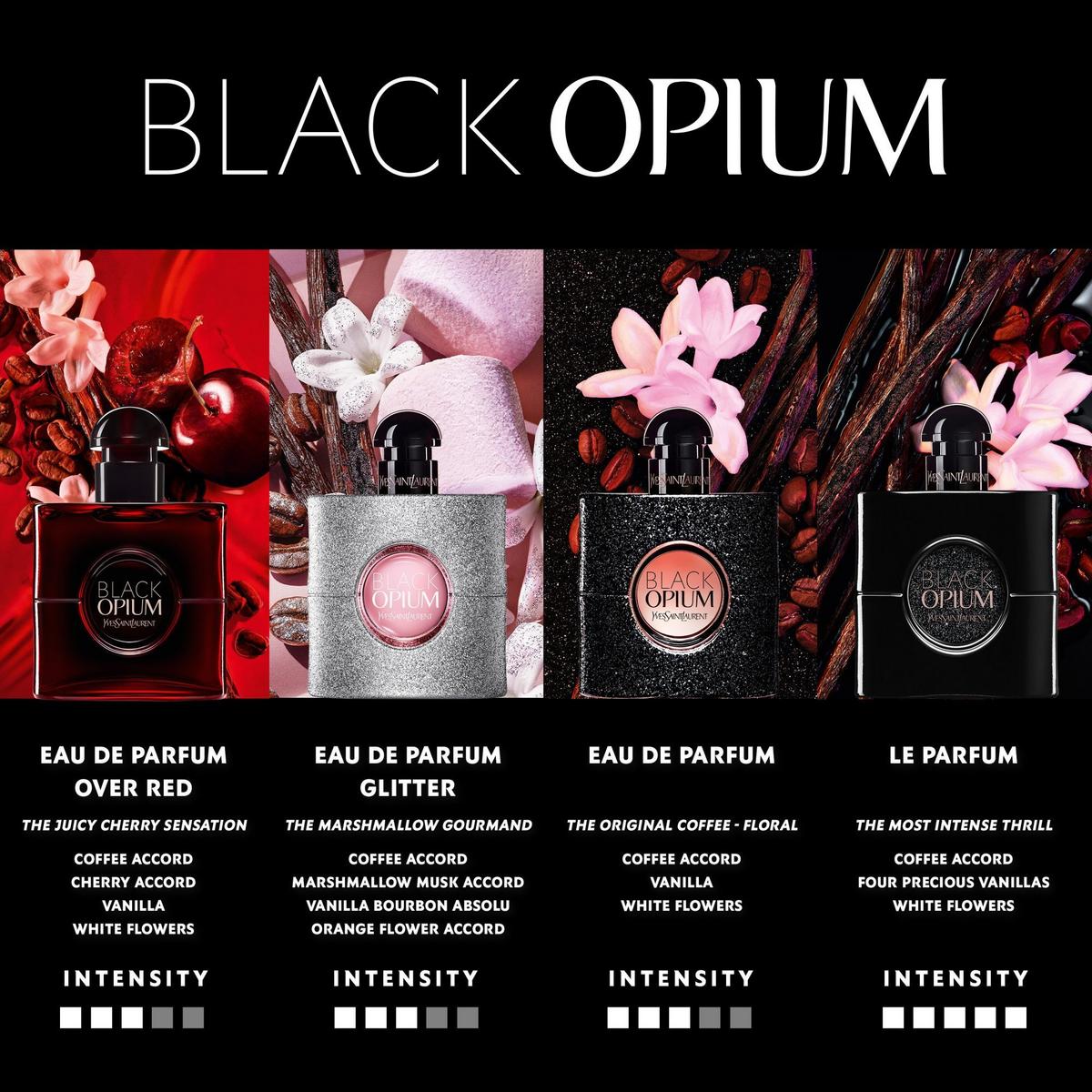 Yves Saint Laurent YSL Black Opium Eau De Parfum Glitter 1.6 Fl. Oz.