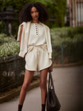 Varley Hawley Half-Zip Sweat and Shorts Pristine