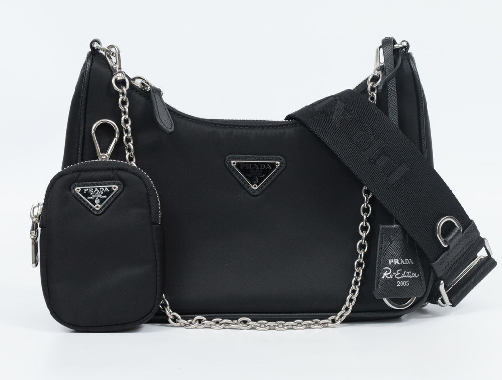 Prada Re-Edition 2005 Nylon Silver Condition: A