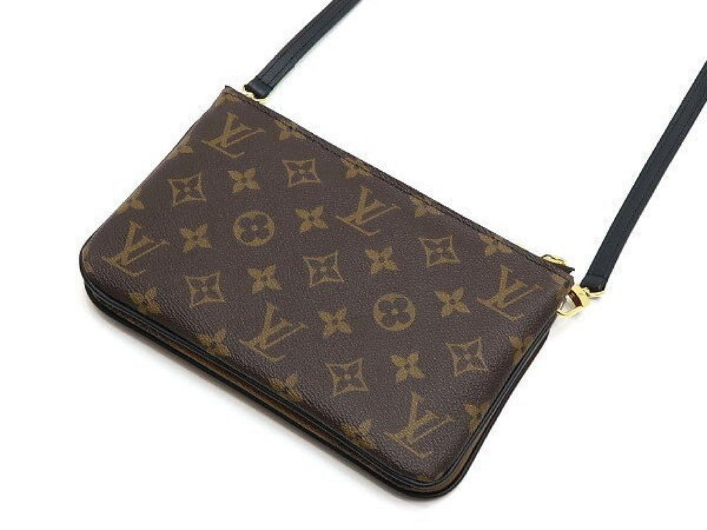 Louis Vuitton Double Zip Pochette, Monogram Giant Reverse